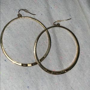 Gold hoop earrings